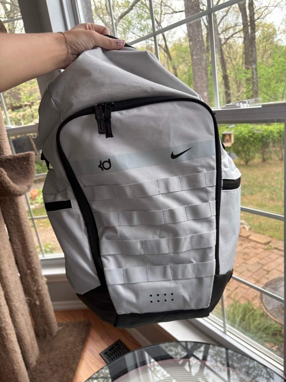 Nike KD Kevin Durant Trey 5 White and Black Men's Basketball Backpack